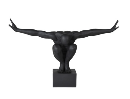 Black Male Sculpture with Outstretch Arms