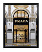 Prada Elegance Entrée Framed Paris Boutique Artwork