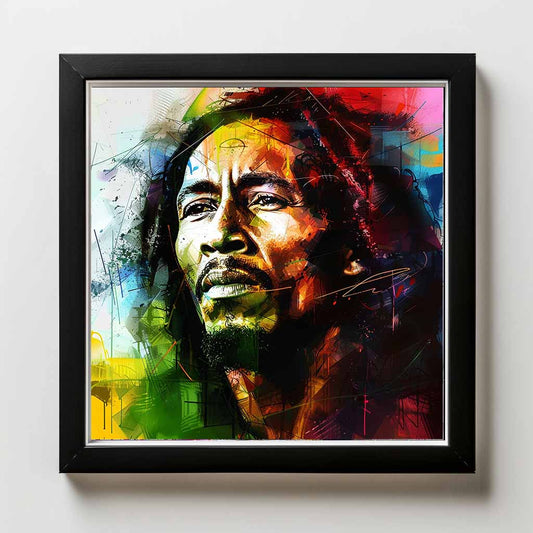 Bob Marley Framed Artwork by Sarah Clayton