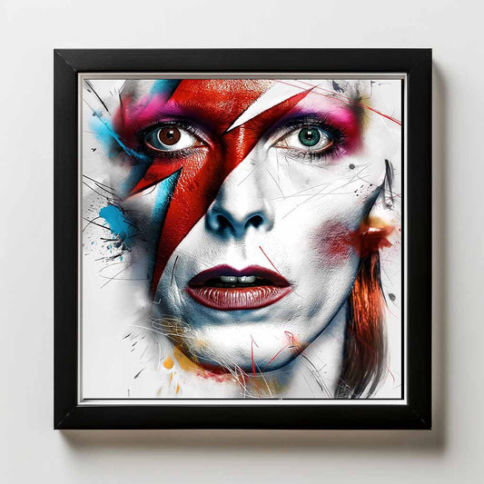 David Bowie Portrait Framed Artwork by Sarah Clayton
