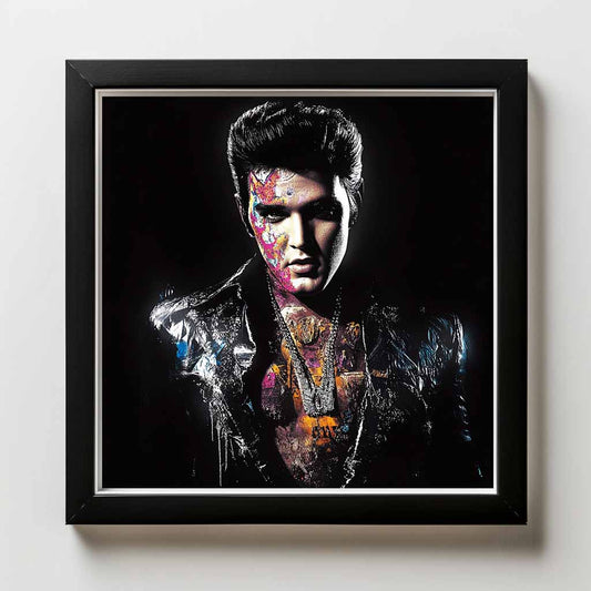 Elvis Presley Framed Artwork by Sarah Clayton